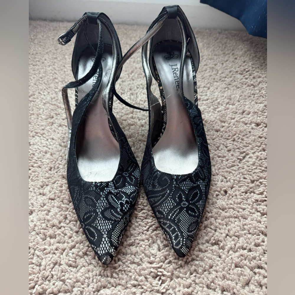 J.Renee Black Lace Women's Heels
